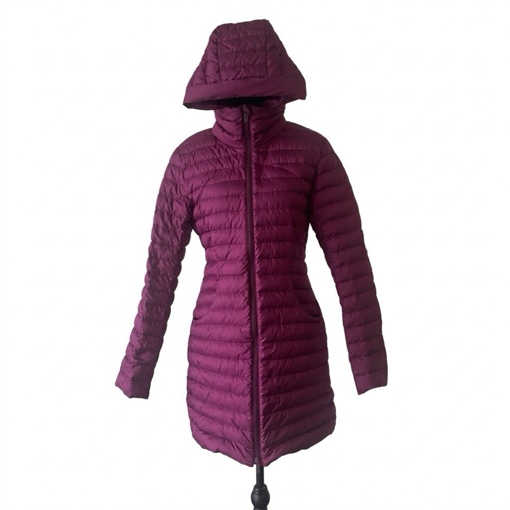 Lululemon Pack it Down long jacket 700 Fill Goose Women's Size 6 Winter Sporty